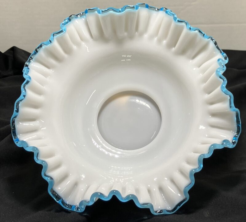 Vintage Fenton with Aqua Crest Milk Glass - Image 16