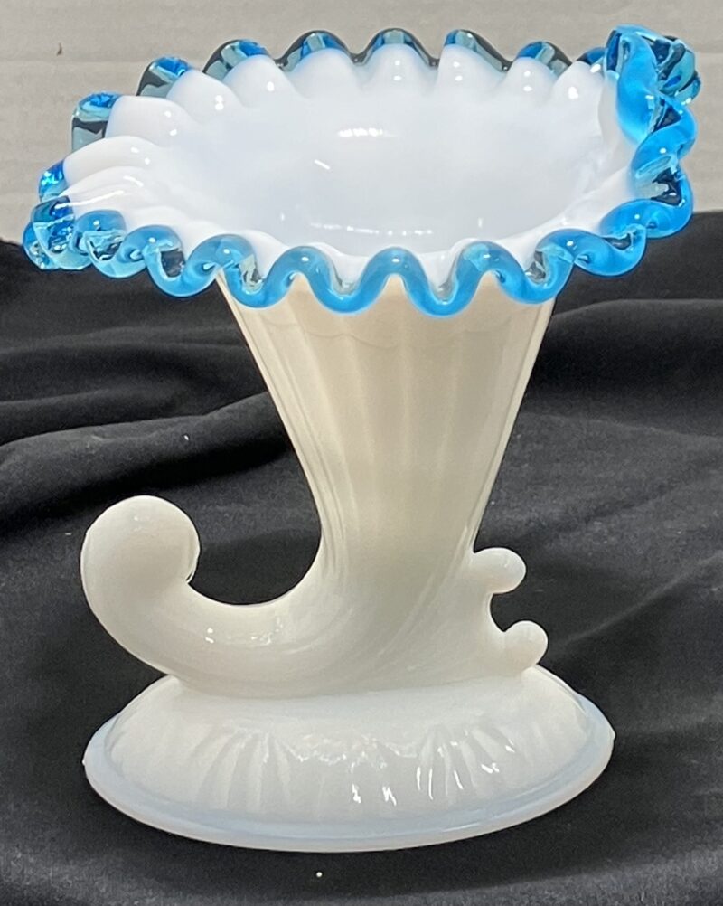 Vintage Fenton with Aqua Crest Milk Glass - Image 14